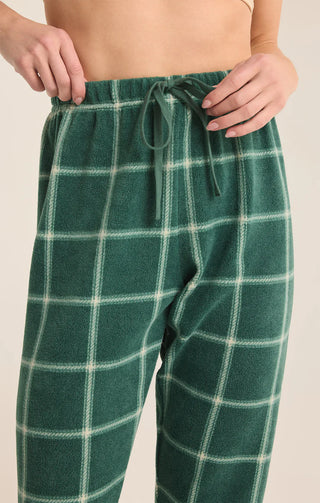 Z Supply Plaid Plush Jogger