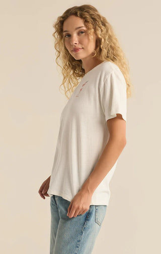 Z Supply Cocktail Relaxed Embroidered Tee