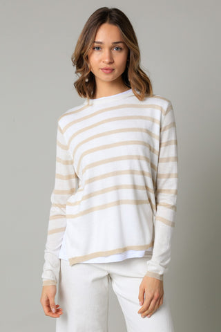 Olivaceous Double Layer Illusion Sweater