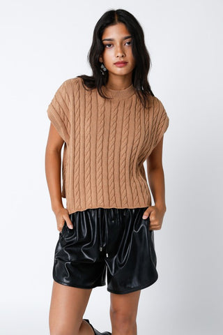 Olivaceous Alina  Sweater Vest - Shop Doll OC