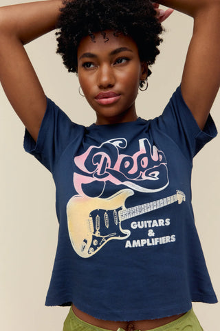 DAYDREAMER RED’S GUITARS & AMPLIFIERS VINTAGE TEE - Shop Doll OC