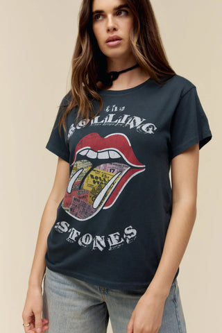 DAYDREAMER ROLLING STONES TICKET FILL TONGUE TOUR TEE - Shop Doll OC