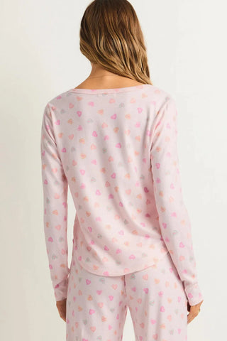 Z SUPPLY CANDY HEARTS LONG SLEEVE TOP - Shop Doll OC