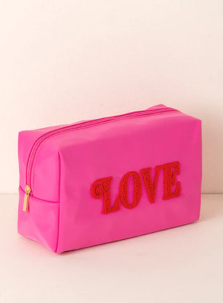 SHIRALEAH CARA "LOVE" LARGE COSMETIC POUCH - Shop Doll OC