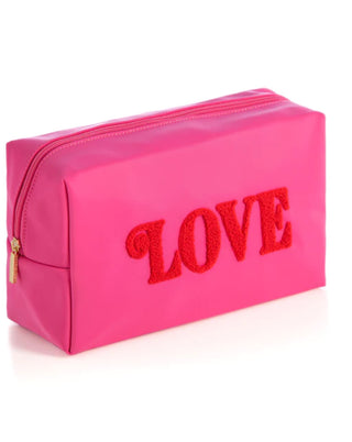 SHIRALEAH CARA "LOVE" LARGE COSMETIC POUCH - Shop Doll OC