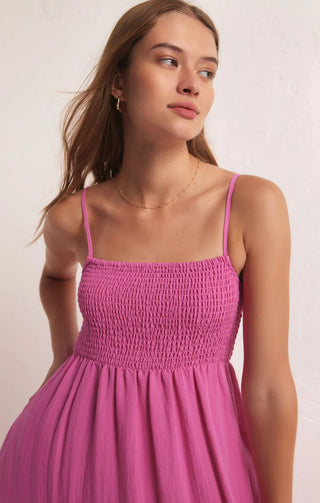 Z Supply Beachside Midi Dress in Heartbreaker Pink - Shop Doll OC