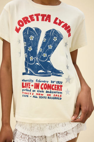 Daydreamer Loretta Lynn In Concert Tour Tee - Shop Doll OC