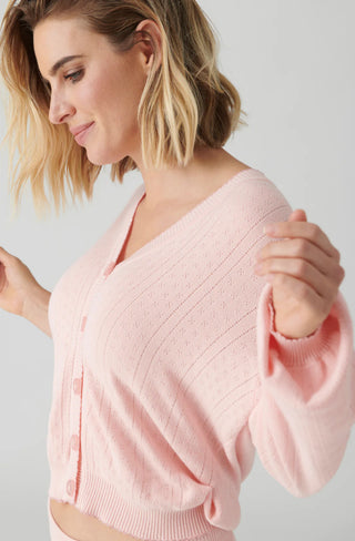 P.J. Salvage Sweetheart Pointelle Cardigan